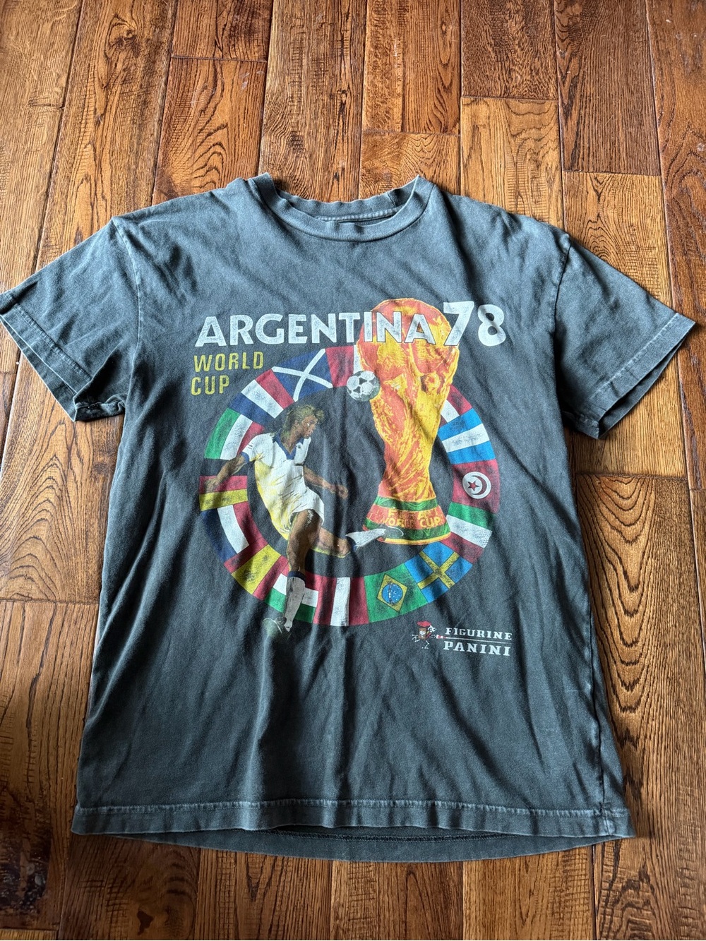 VTG Argentina 78 World Cup Graphic Tee - Black Size L